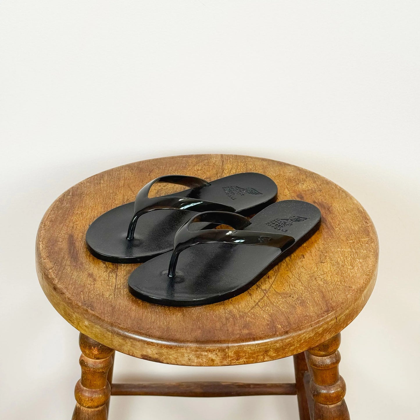 Jelly Flip Flop in Black-Shoes-Ancient Greek Sandals-eugenienewport