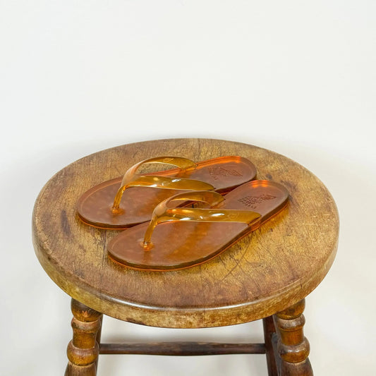 Jelly Flip Flop in Caramel-Shoes-Ancient Greek Sandals-eugenienewport