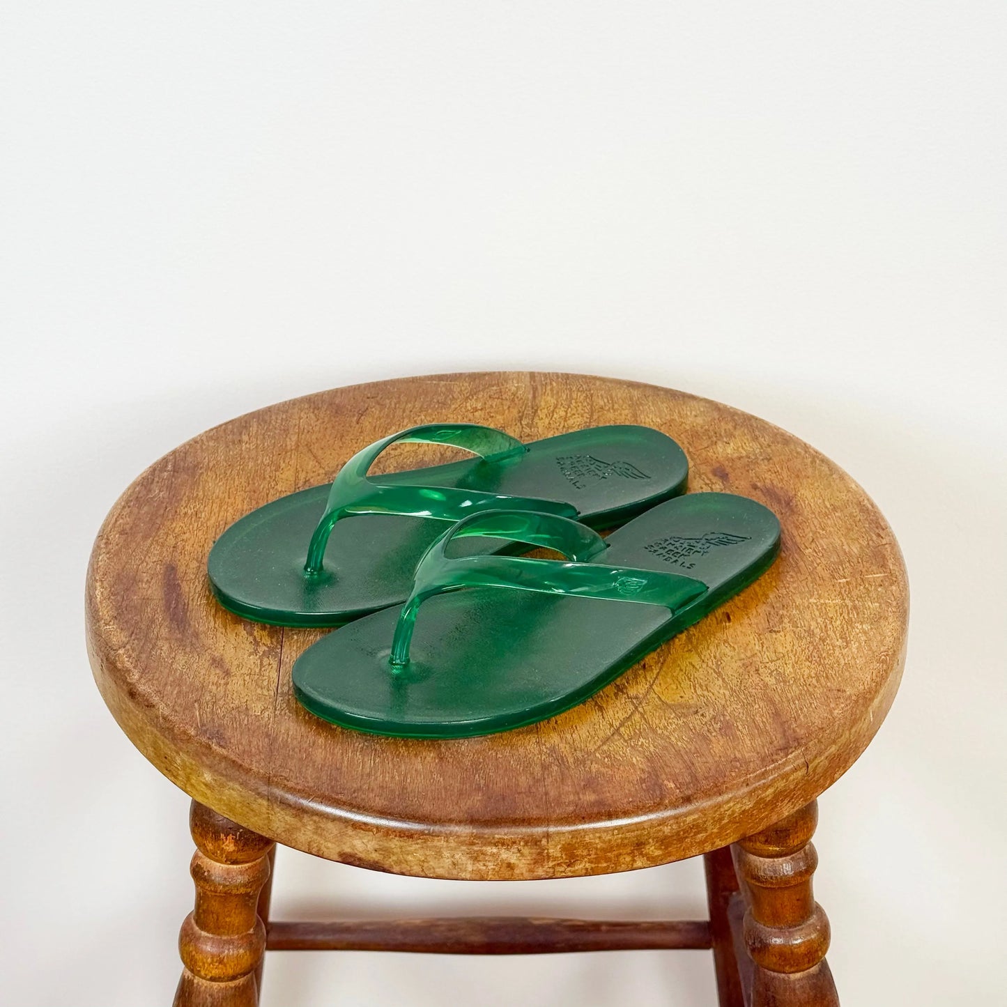 Jelly Flip Flop in Green-Shoes-Ancient Greek Sandals-eugenienewport