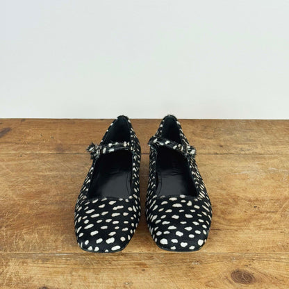Julieta Mary Janes in Calf Hair