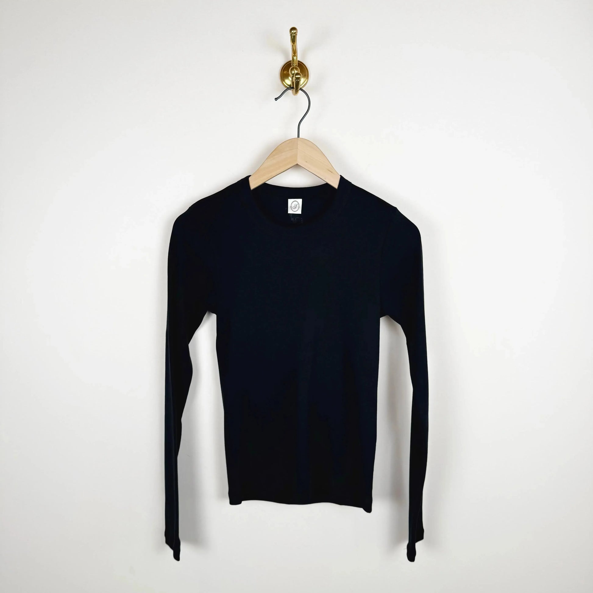 June Long Sleeve in Black-T-Shirts-Signe-eugenienewport