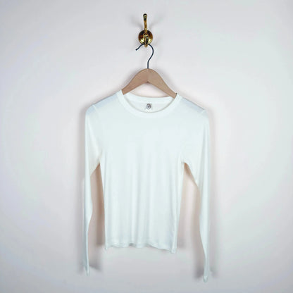 June Long Sleeve in Off White-T-Shirts-Signe-eugenienewport