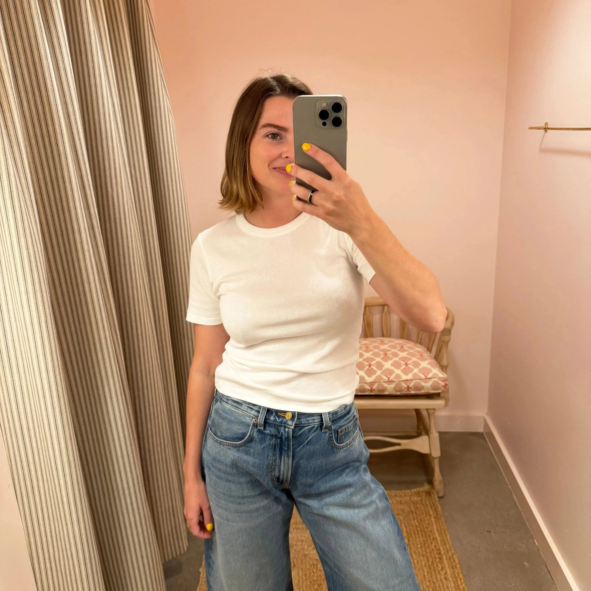 June T-Shirt in Off White-T-Shirts-Signe-eugenienewport