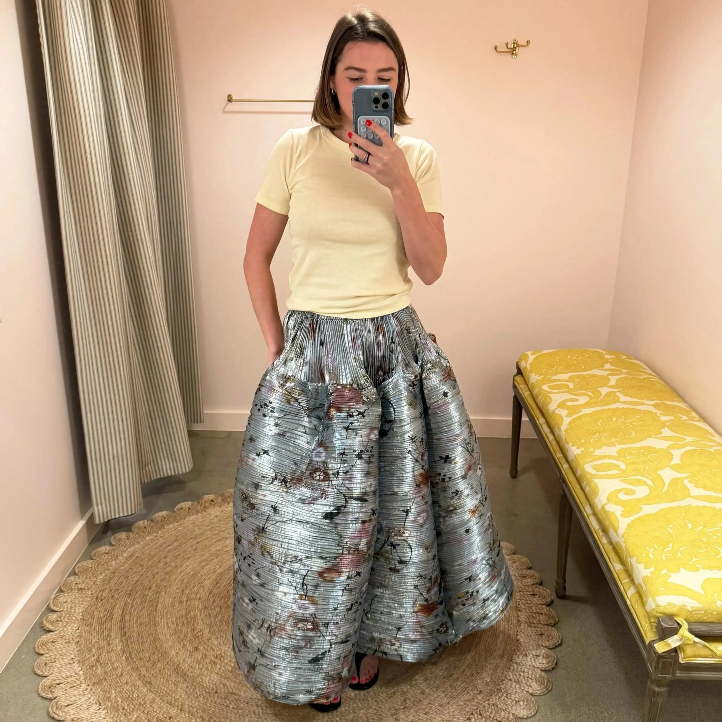 Kenza Skirt in Frances Print-Skirts-Julia Heuer-eugenienewport