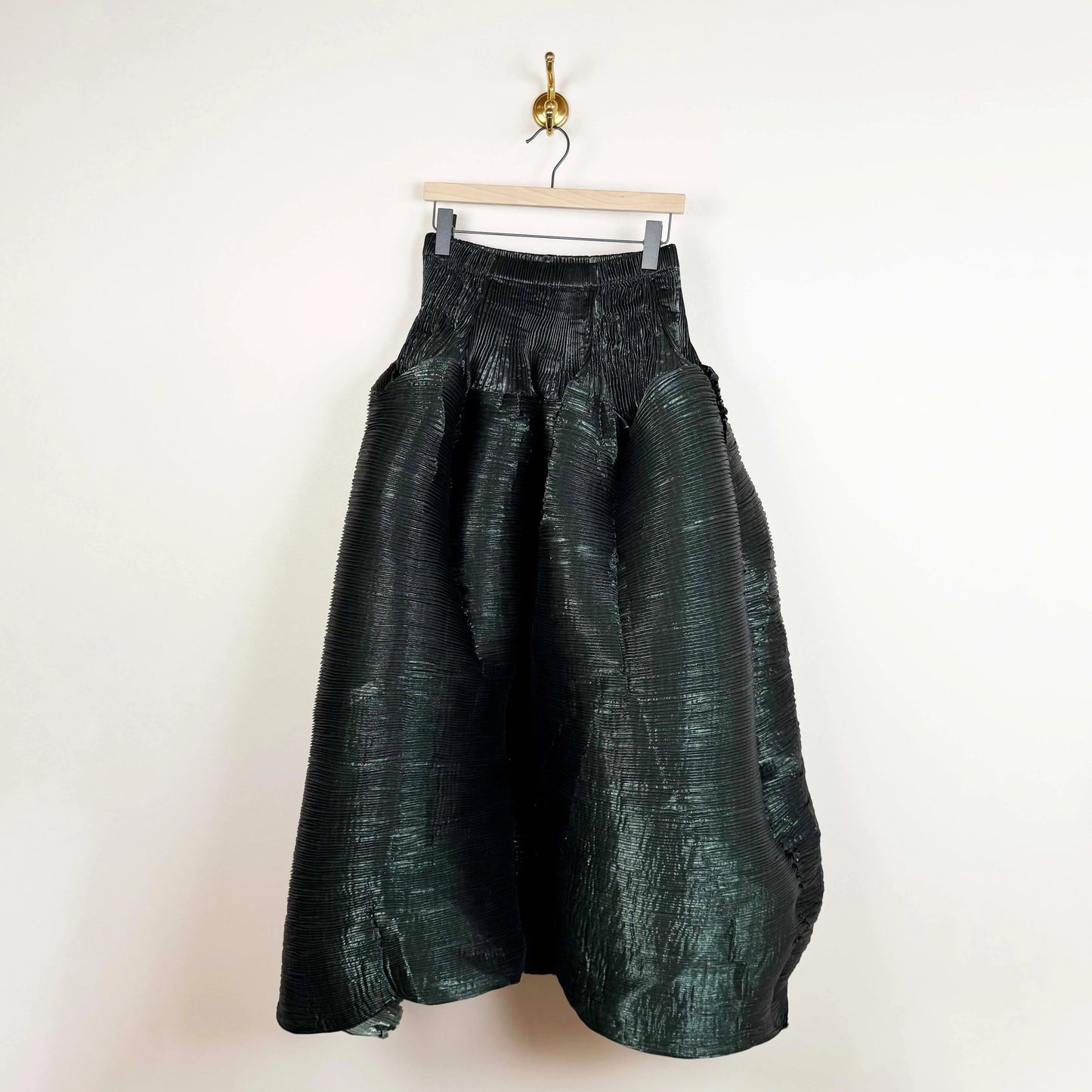 Kenza Skirt in Moss Metallic-Skirts-Julia Heuer-eugenienewport