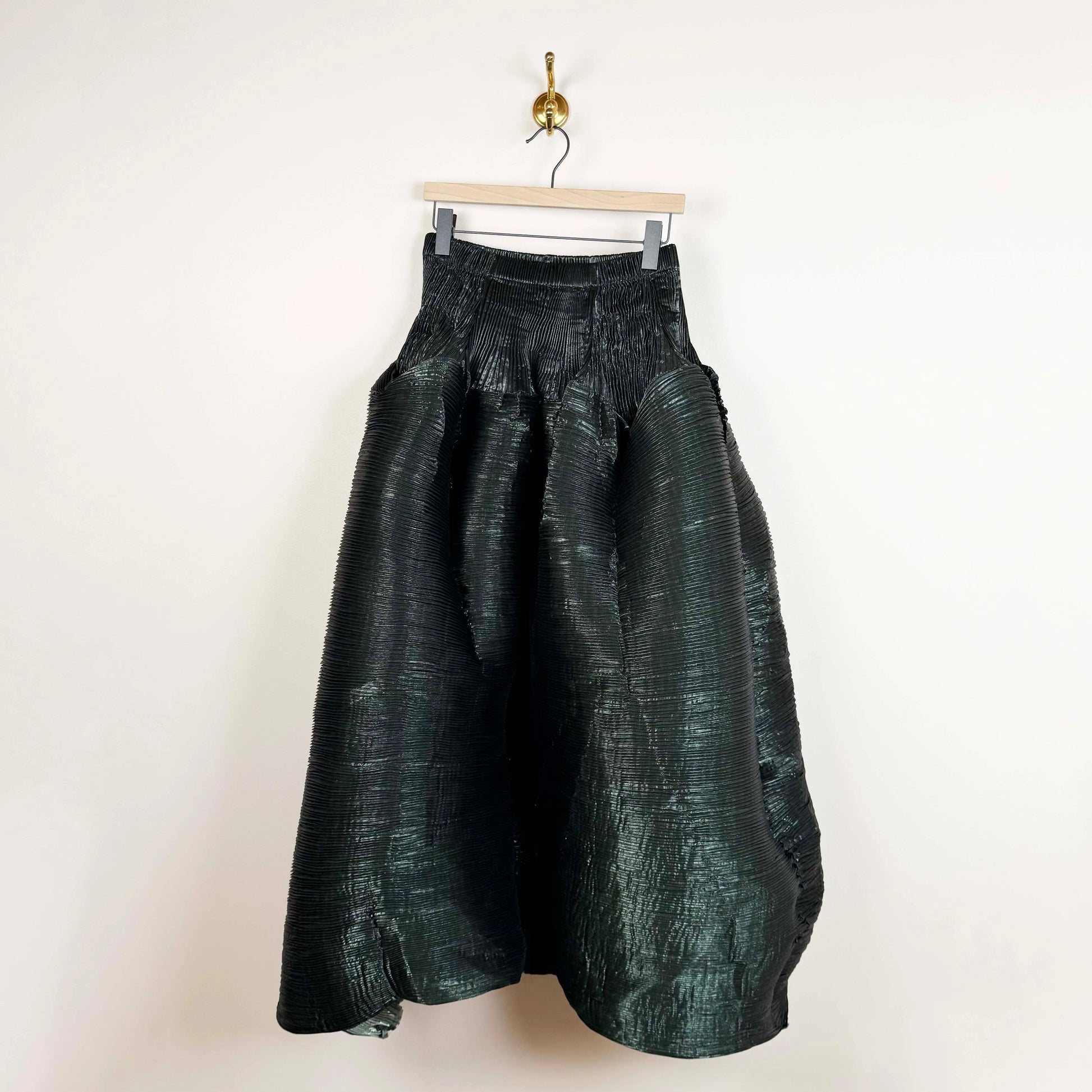 Kenza Skirt in Moss Metallic-Skirts-Julia Heuer-eugenienewport