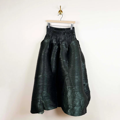 Kenza Skirt in Moss Metallic-Skirts-Julia Heuer-eugenienewport