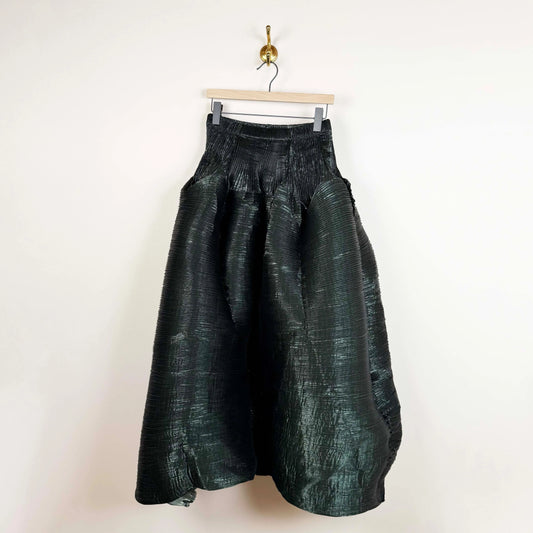 Kenza Skirt in Moss Metallic-Skirts-Julia Heuer-eugenienewport