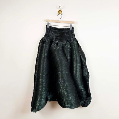 Kenza Skirt in Moss Metallic-Skirts-Julia Heuer-eugenienewport