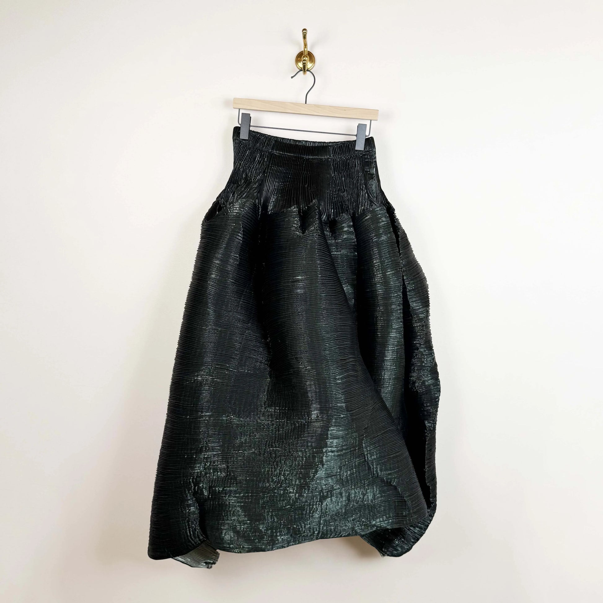 Kenza Skirt in Moss Metallic-Skirts-Julia Heuer-eugenienewport