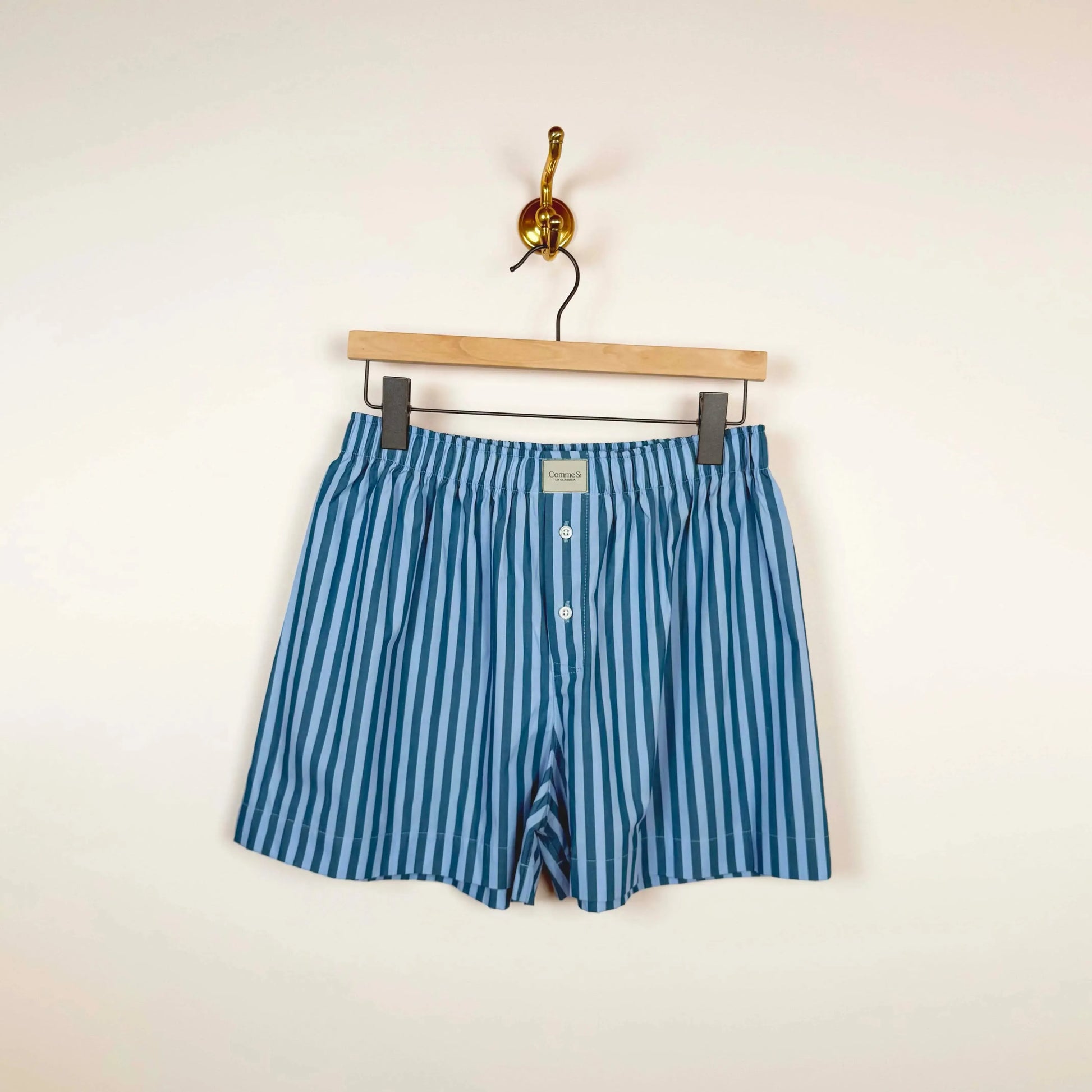 La Boxer Classica in Lagoon Stripe-Shorts-Comme Si-eugenienewport