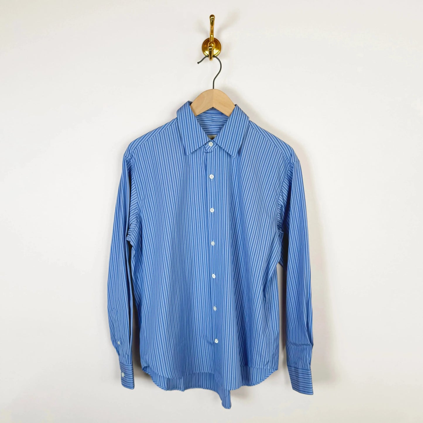 La Shirt Classica in Celeste Stripe-Tops-Comme Si-eugenienewport