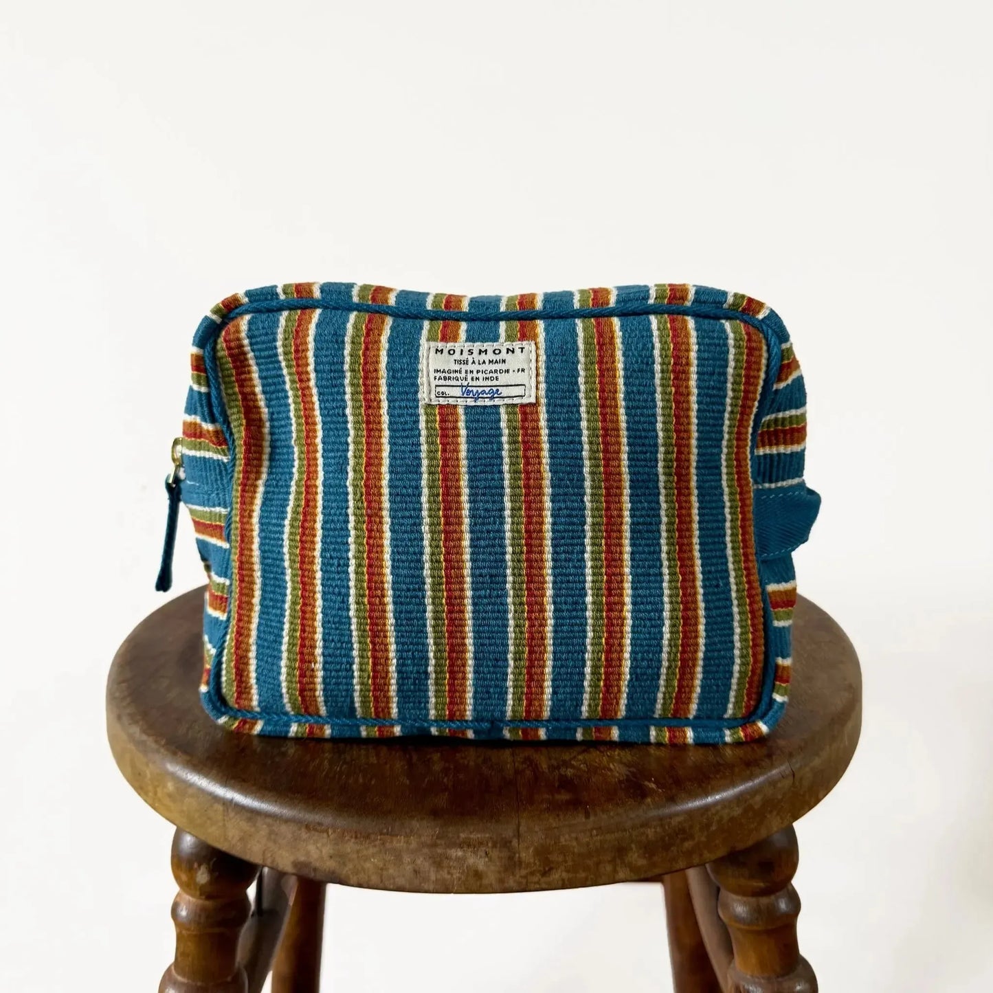 Large Pouch N°43 in Roma Royal Blue-Accessory-Moismont-eugenienewport