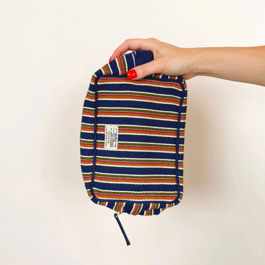 Large Pouch in Roma Midnight Blue-Accessories-Moismont-eugenienewport