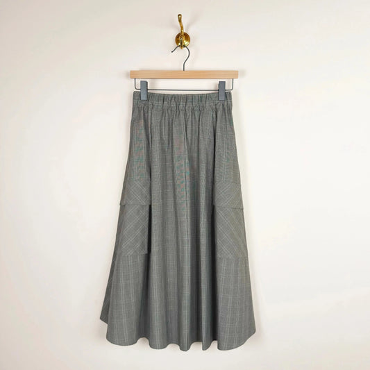 Le Cargo Skirt in Glenn Plaid-Aquarius Cocktail-eugenienewport