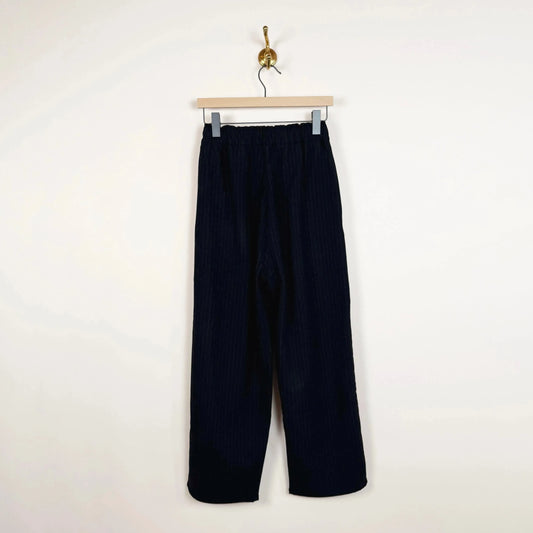 Luce Trouser in Black Pinstripe-Pants-Eleph-eugenienewport