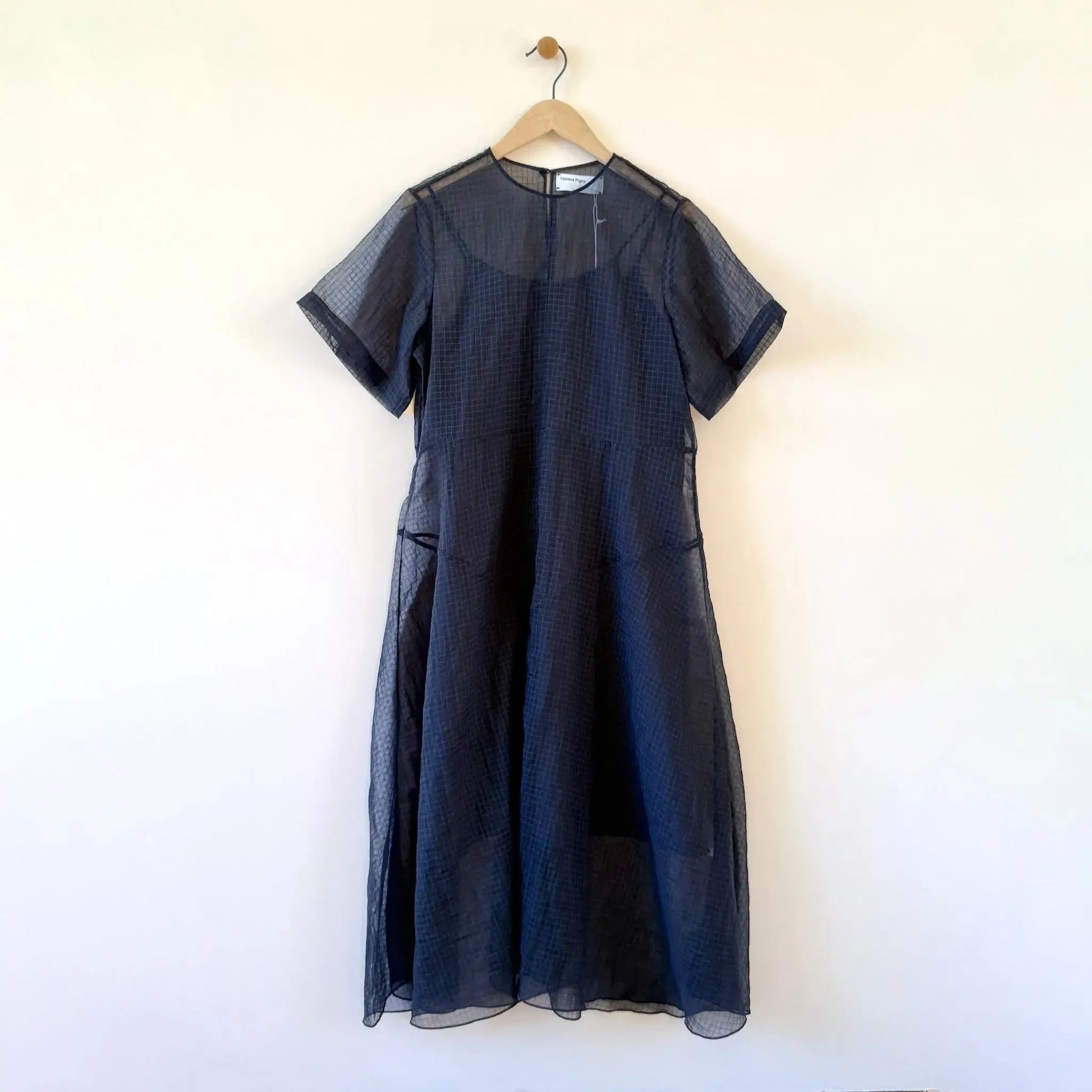 Lumi Dress in Midnight Organza-Dresses-Fabiana Pigna-eugenienewport