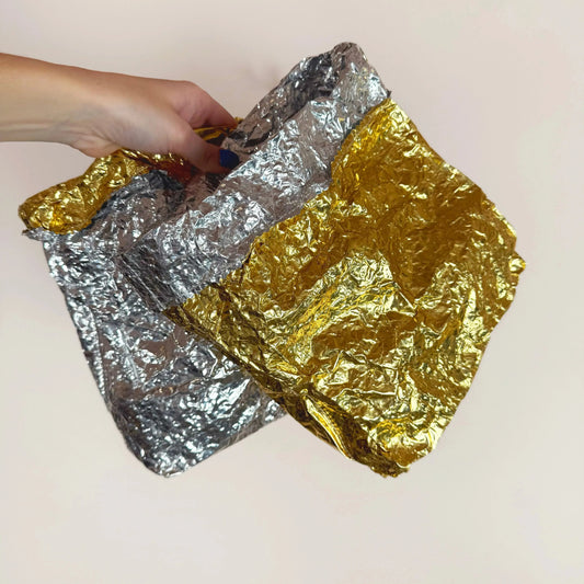 Lunch Bag in Gold/Silver-Accessories-Zilla-eugenienewport