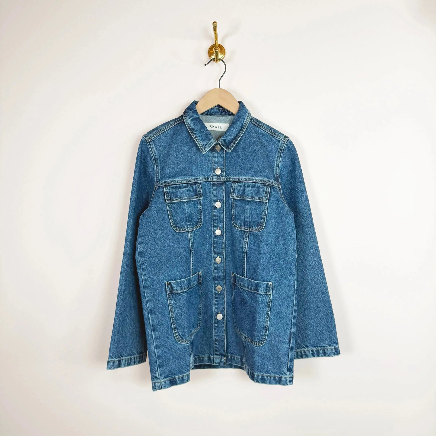 Margaux Shirt in Slouchy Blue-Tops-Skall-eugenienewport