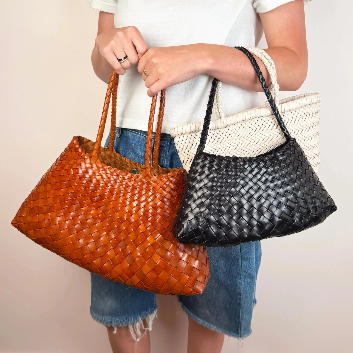 Mini Flat Gora in Tan-Accessories-Dragon Diffusion-eugenienewport