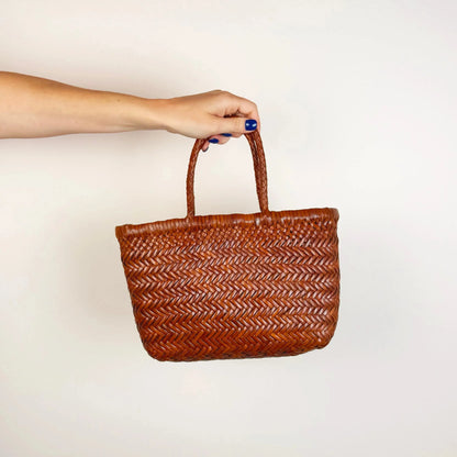 Mini Flat Gora in Tan-Accessories-Dragon Diffusion-eugenienewport