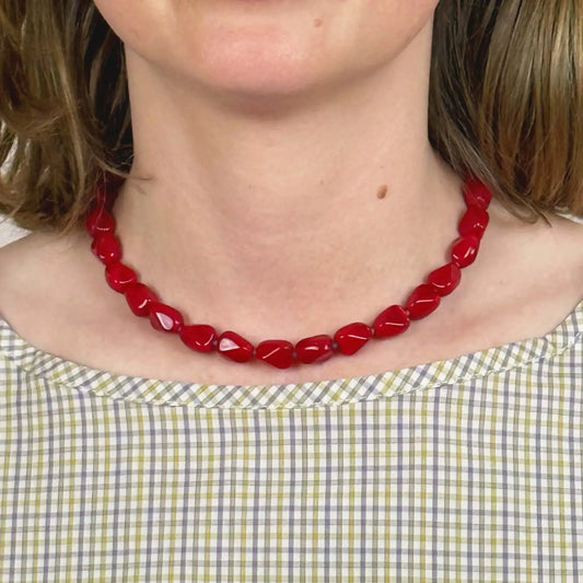 Mini Necklace in Red-Accessories-Aglagla-eugenienewport