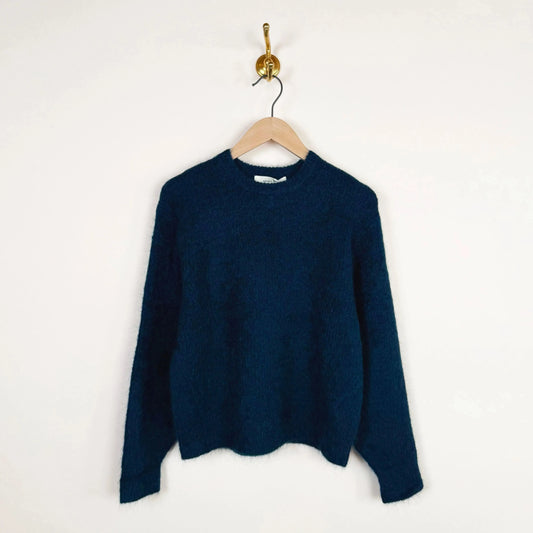 Mohair Pullover in Midnight Blue-Sweaters-Sayaka Davis-eugenienewport