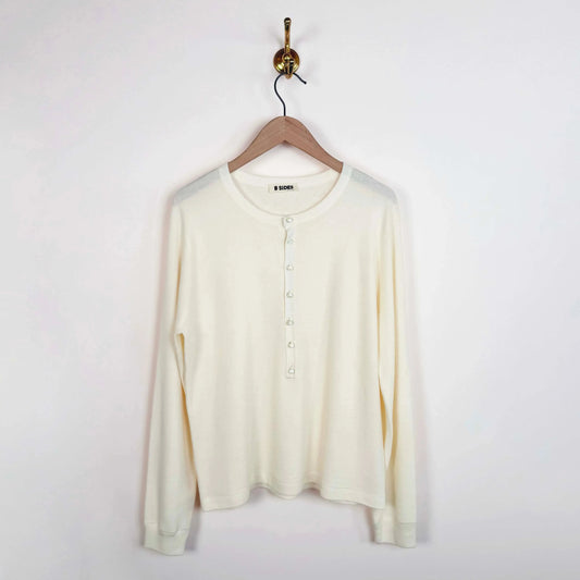 Moore Henley in Cream-Tops-B Sides-eugenienewport
