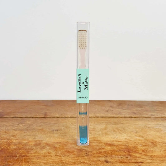 Murano Toothbrush-Apothecary-Lavorati a Mano-Blue-eugenienewport