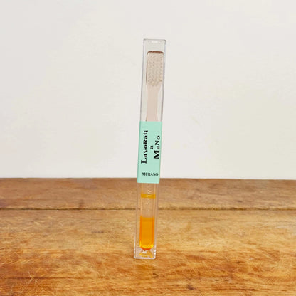 Murano Toothbrush-Apothecary-Lavorati a Mano-Yellow-eugenienewport