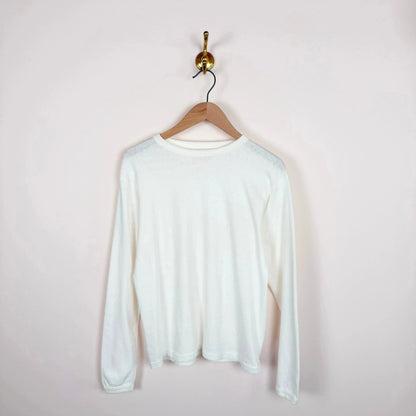 Na'maka'oh Long Sleeve T-Shirt in Off White-T-Shirts-Sunray-eugenienewport