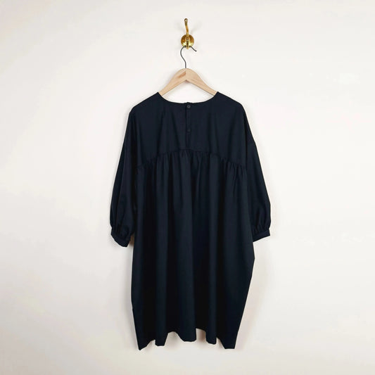 Non Chalant Dress in Black-Dresses-Henrik Vibskov-eugenienewport