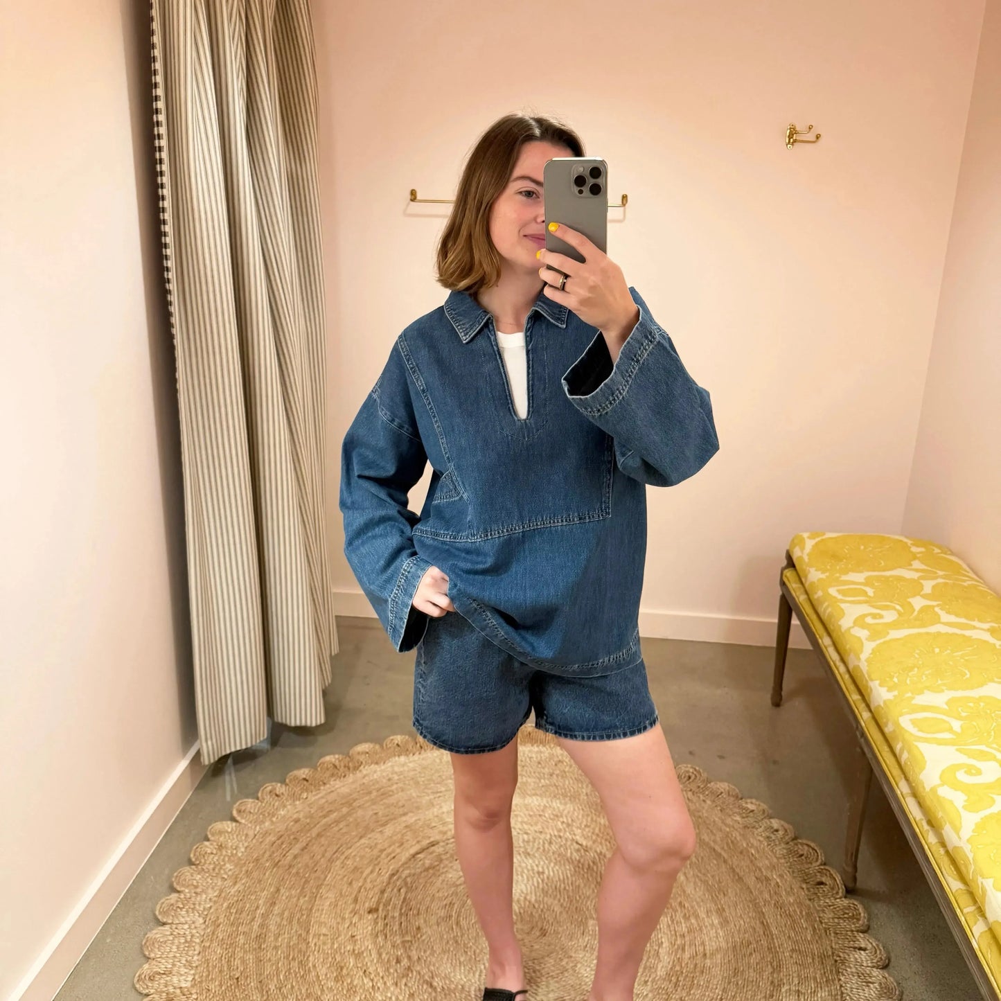 Norma Blouse in Slouchy Blue-Tops-Skall-eugenienewport