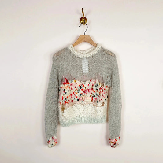 Ofelia Sweater in Grey Multicolor-Sweaters-Gudrun & Gudrun-eugenienewport