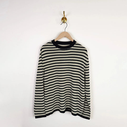 Organic Cotton Striped Long Sleeve Tee-Sweaters-Cordera-eugenienewport