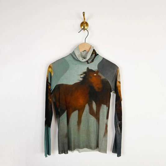 Organic Wool Rolli in Print H-Tops-Anntian-eugenienewport