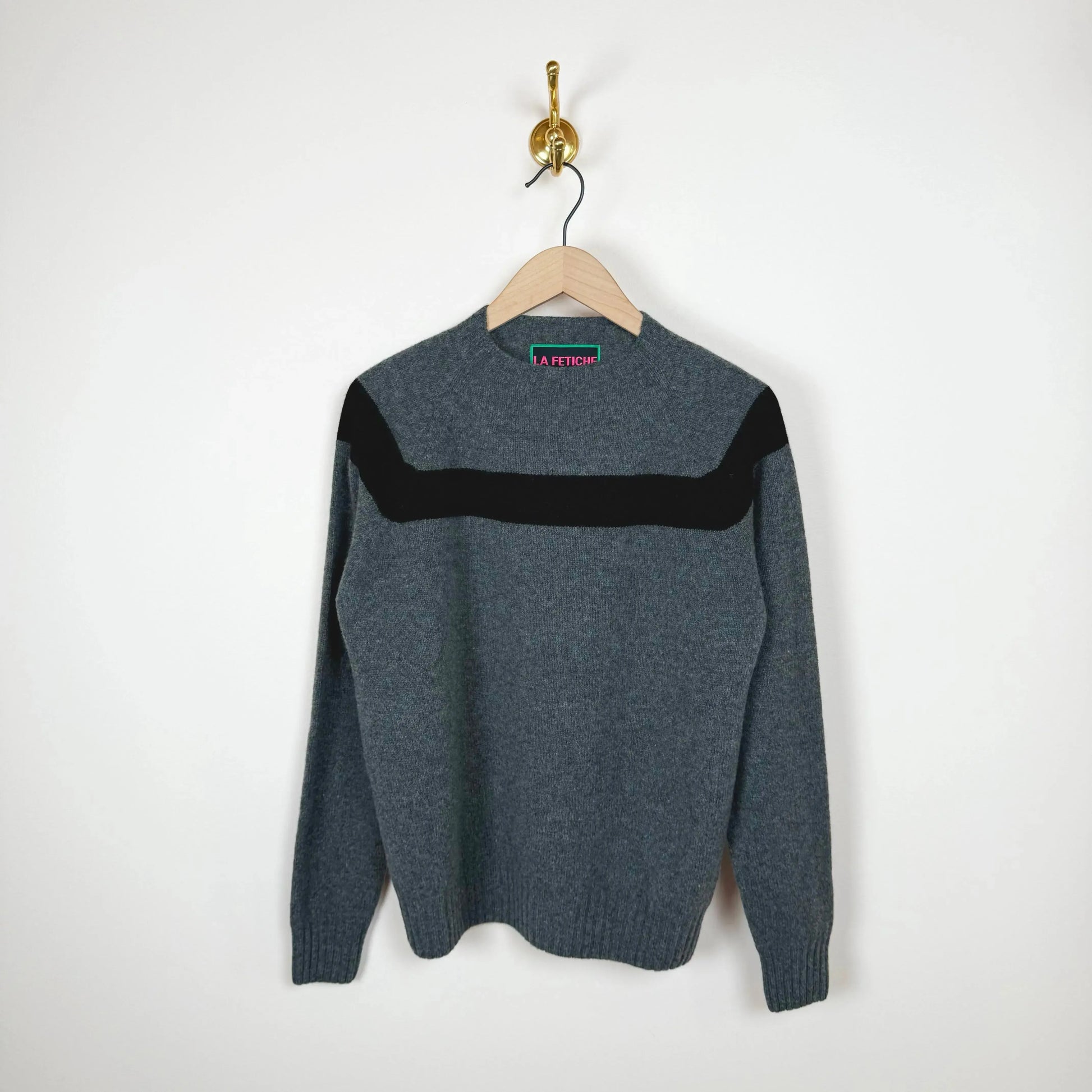 Ossie in Grey / Black-Sweater-La Fetiche-eugenienewport