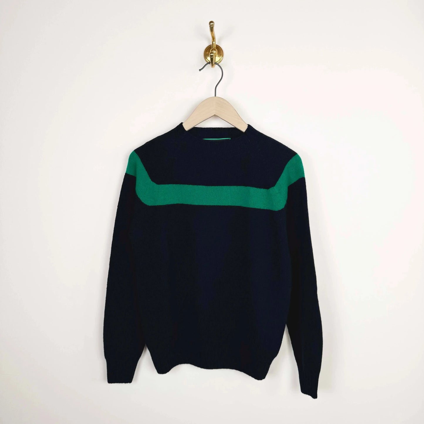 Ossie in Navy/Green-Sweaters-La Fetiche-eugenienewport