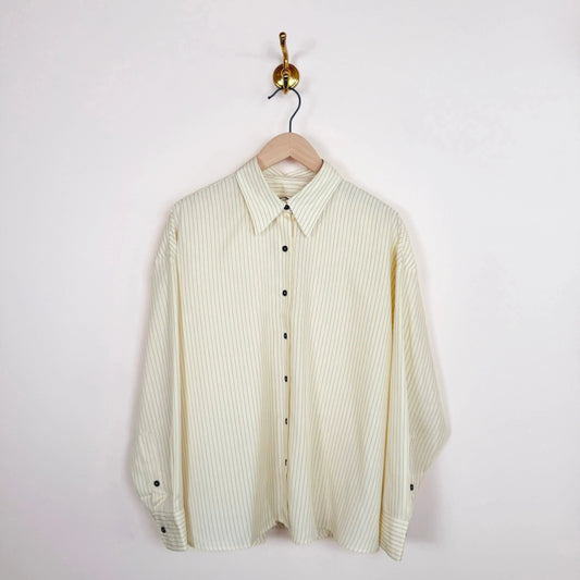 Oversized Pencil Striped Shirt-Tops-Cordera-eugenienewport