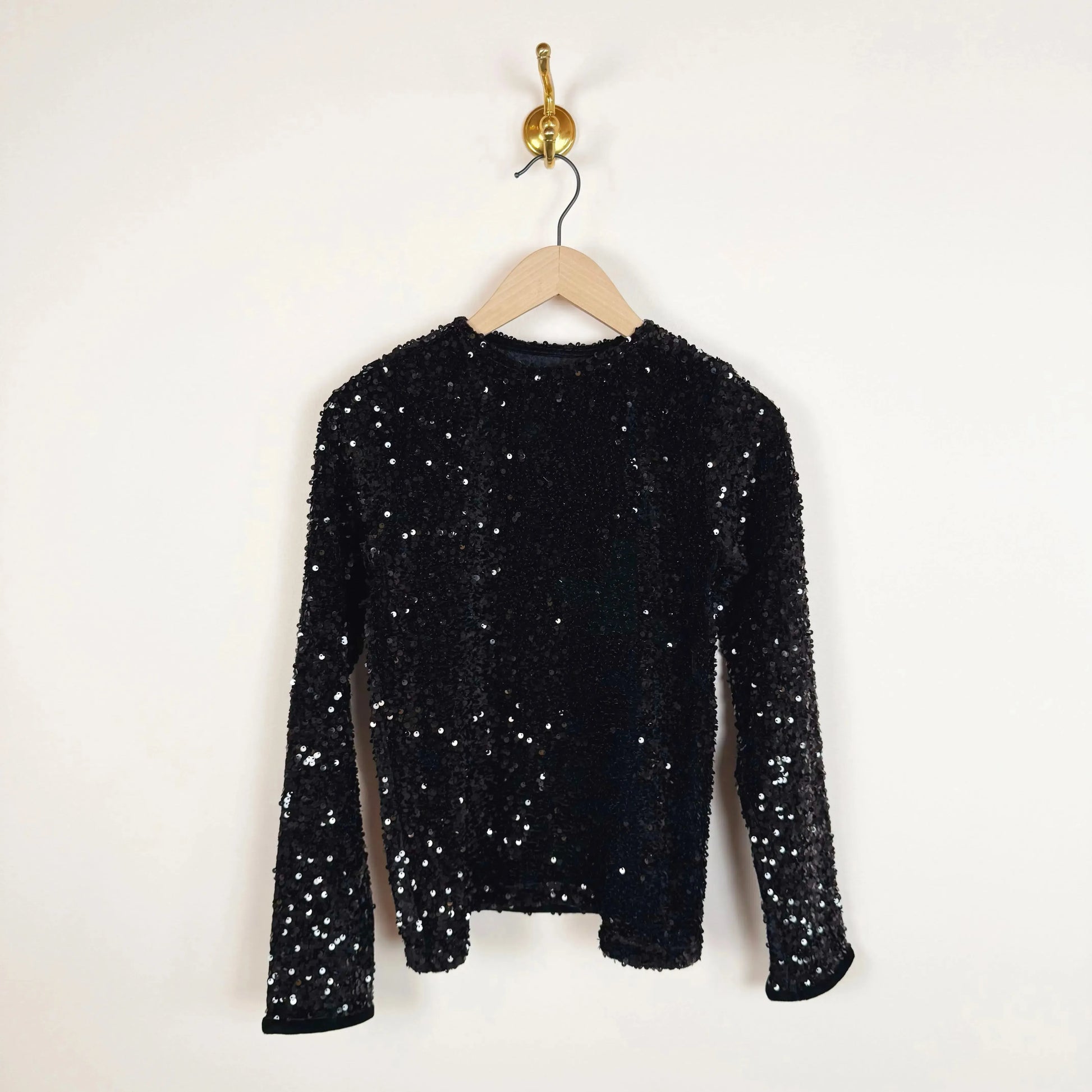 Paisley Top in Black Shine-Tops-Eleph-eugenienewport