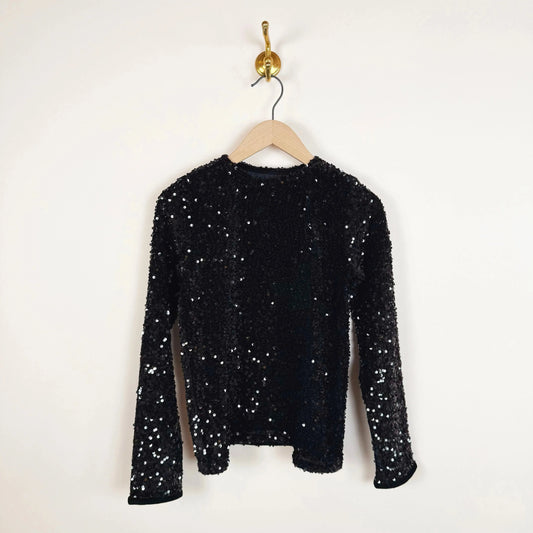Paisley Top in Black Shine-Tops-Eleph-eugenienewport