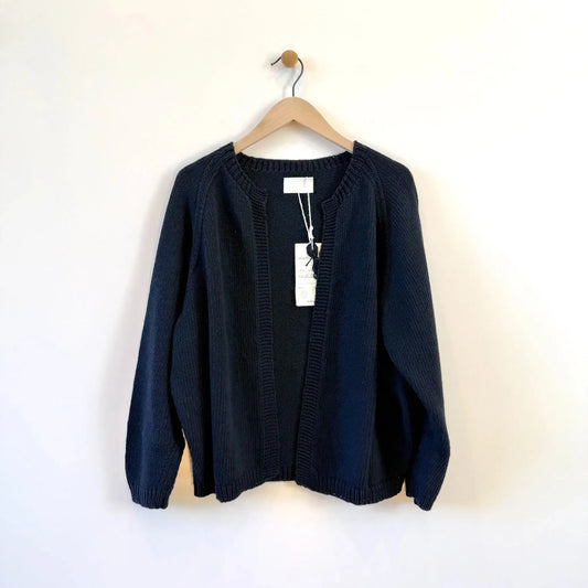 Paleta Knitted Cardigan in Black-Sweater-Nitto-eugenienewport