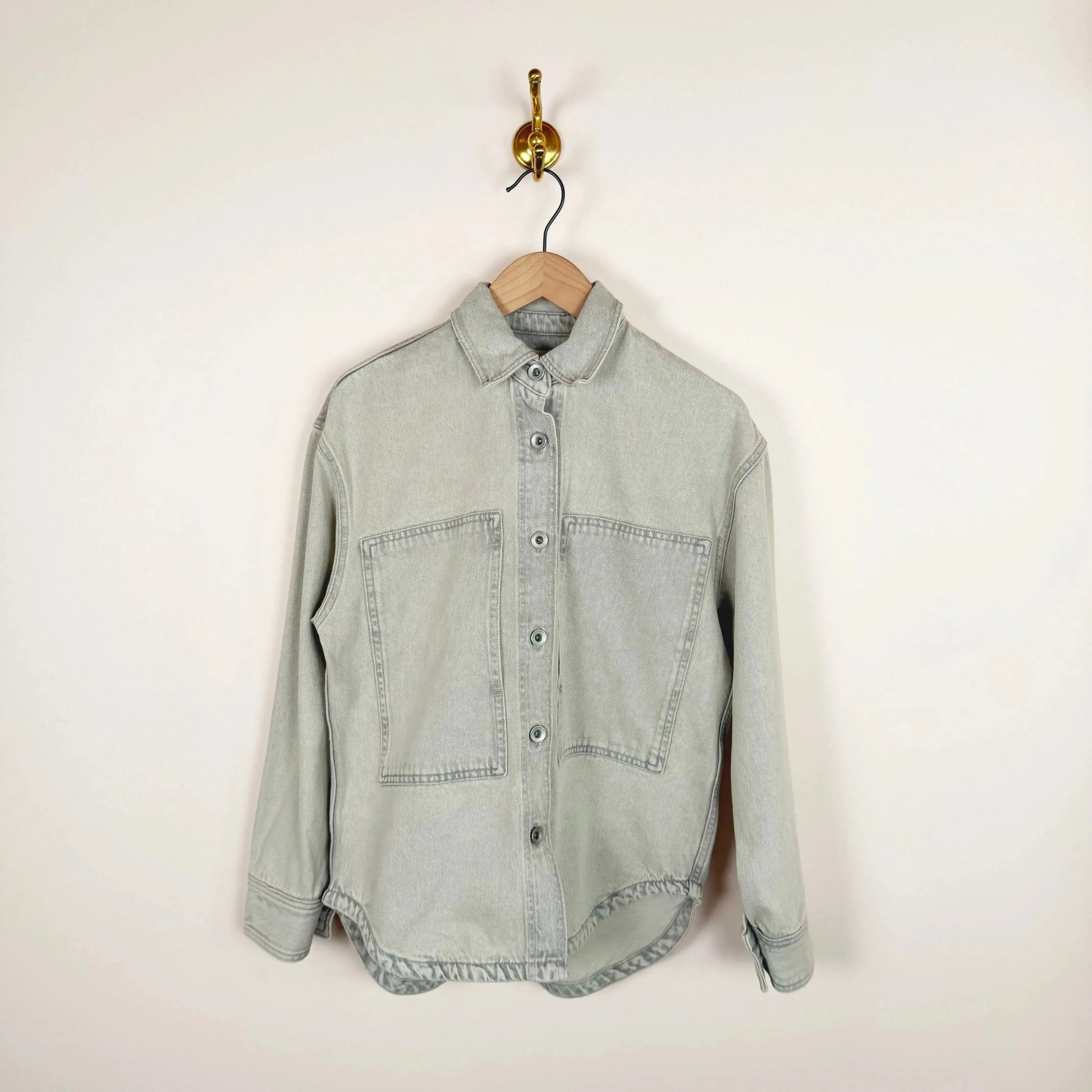 Paso Denim Top in Pumice Denim-Tops-Studio Nicholson-eugenienewport