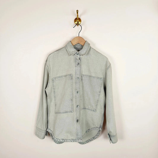Paso Denim Top in Pumice Denim-Tops-Studio Nicholson-eugenienewport