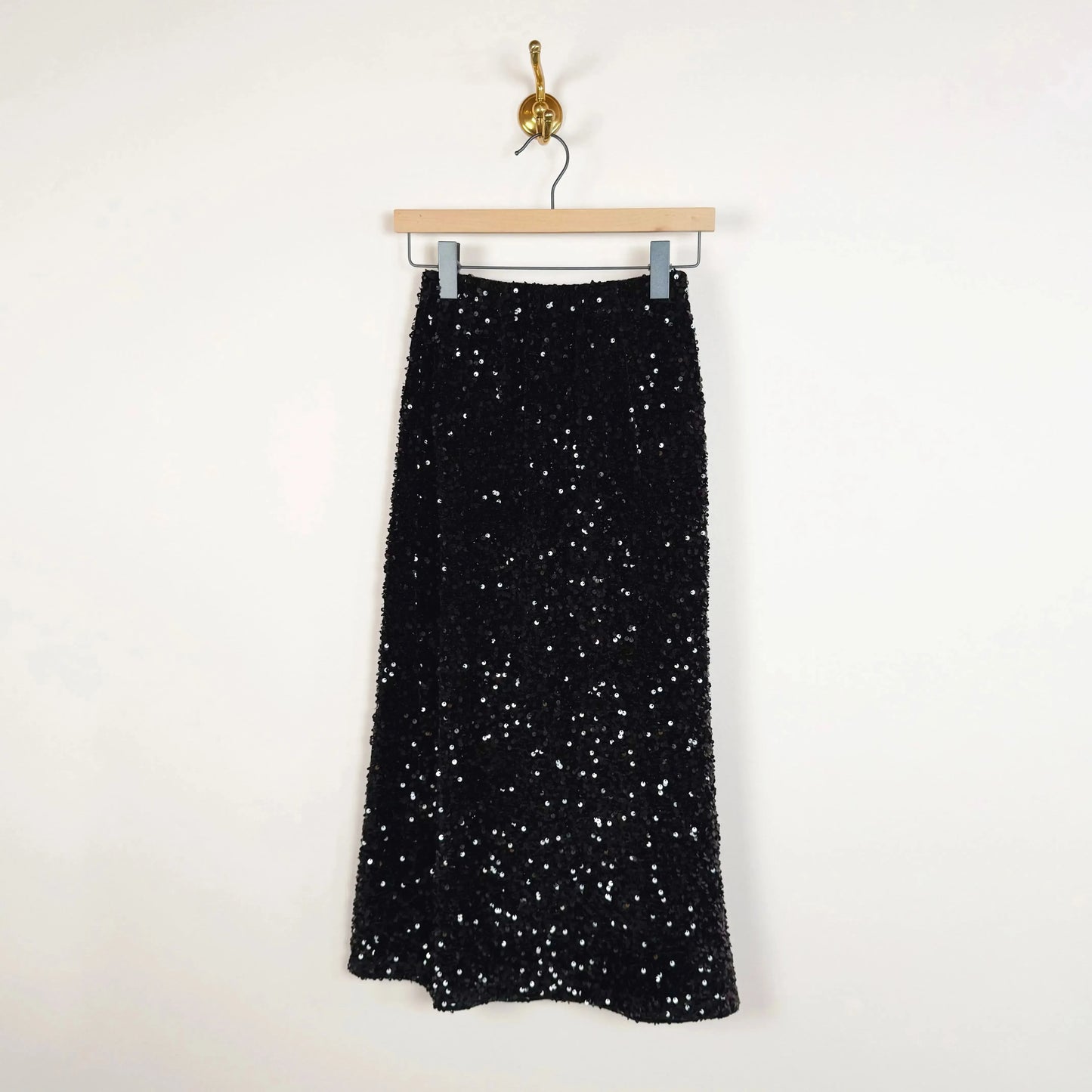 Penny Skirt in Black Shine-Skirts-Eleph-eugenienewport