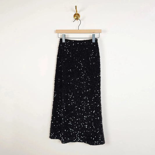 Penny Skirt in Black Shine-Skirts-Eleph-eugenienewport