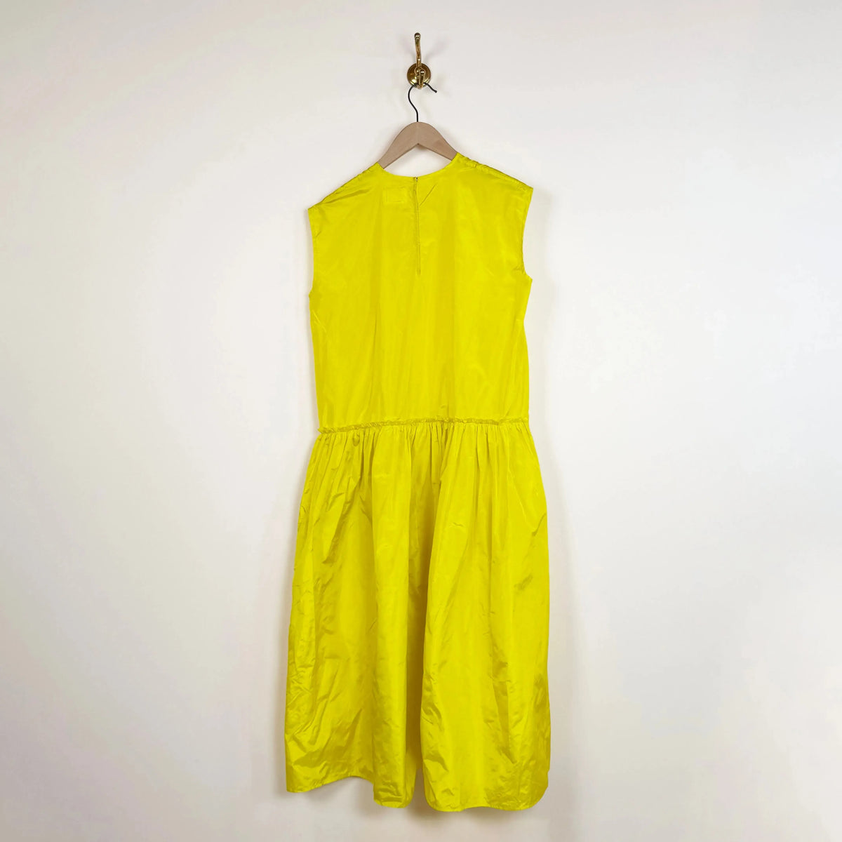 Pica Dress in Limone Taffeta-Dresses-Nitto-eugenienewport