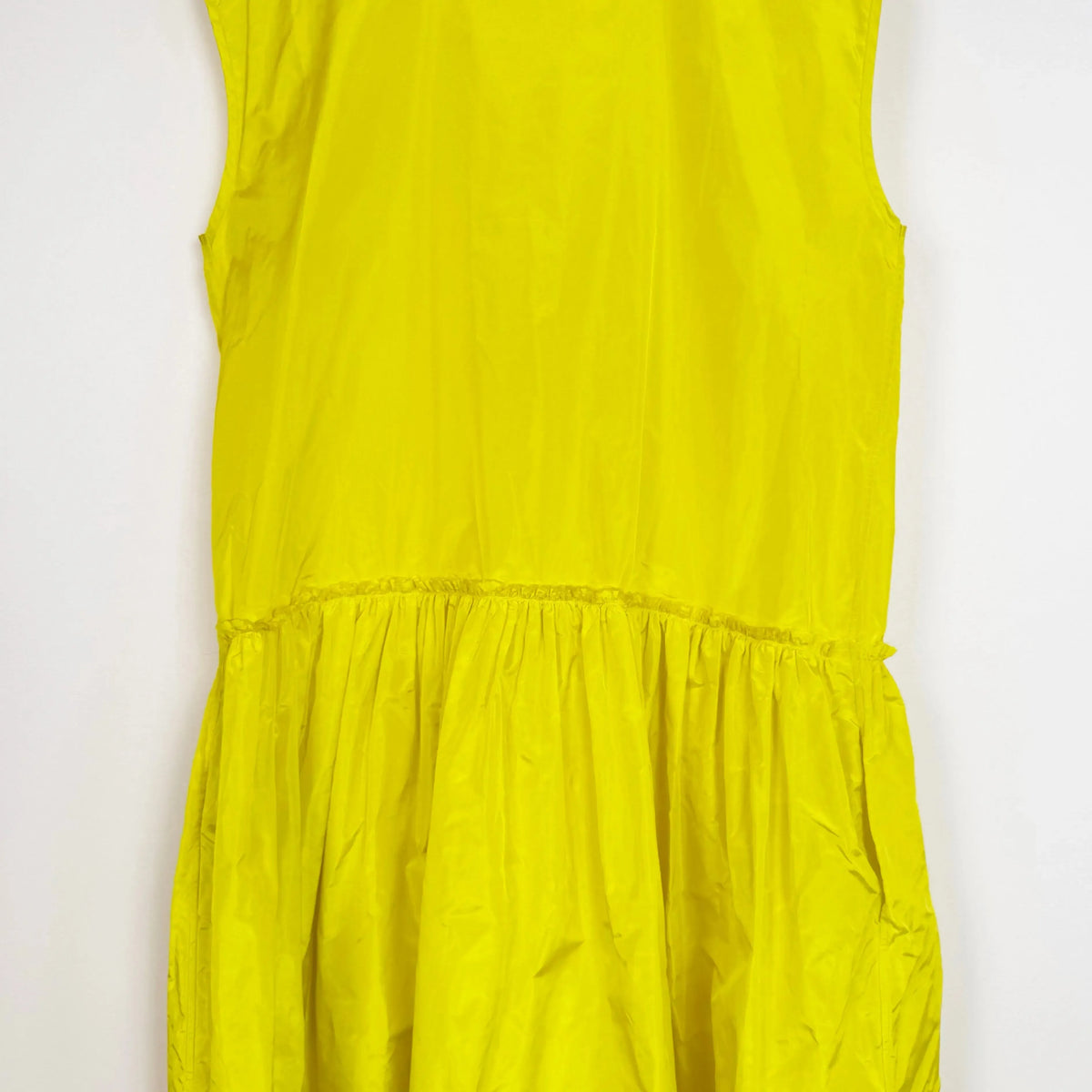 Pica Dress in Limone Taffeta-Dresses-Nitto-eugenienewport