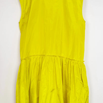 Pica Dress in Limone Taffeta-Dresses-Nitto-eugenienewport