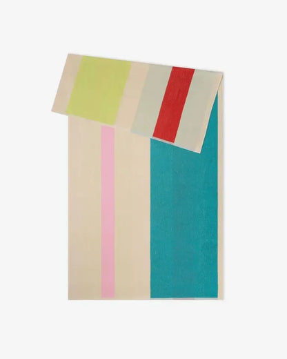Beach Towel-Home-Suite 702-Pink Turquoise Lime Red-eugenienewport